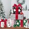 Black Santa Christmas Wrapping Paper, Reversible Holiday Gift Wrap with Classic From Santa & Merry Christmas Design for Kids, Season Party, Xmas Presents, 17 Inch X 33 Feet